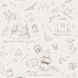Harry Potter Magical Moments Trail Cream Peel and Stick Wallpaper by RoomMates - RMWS1263