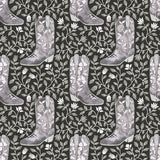 Cowgirl Like Me Black Peel and Stick Wallpaper by RoomMates - RMWS1264
