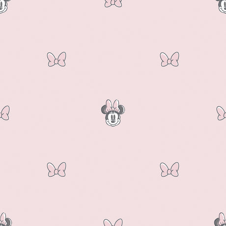 Disney Minnie Mouse Sweet Bows Pink Peel and Stick Wallpaper by RoomMates RMWS1269