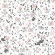 Disney Minnie Mouse Pretty as a Flower Black and White Peel and Stick Wallpaper by RoomMates RMWS1272