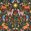 Whimsical Creatures Black Peel and Stick Wallpaper by RoomMates - RMWS1282