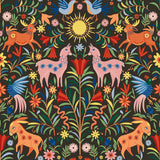 Whimsical Creatures Black Peel and Stick Wallpaper by RoomMates - RMWS1282