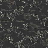 How to Train Your Dragon Toothless Radical Nature Black Peel and Stick Wallpaper by RoomMates - RMWS1298