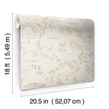 How to Train Your Dragon Toothless Radical Nature Cream by RoomMates Officially Licensed Whimsical Toile Peel and Stick Wallpaper - RMWS1299