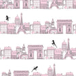 Miraculous Ladybug Charming Paris Pink Peel and Stick Wallpaper by RoomMates - RMWS1302