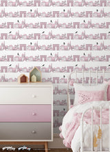 Miraculous Ladybug Charming Paris Pink by RoomMates Officially Licensed Peel and Stick Kids Wallpaper - RMWS1302