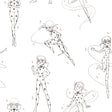 Miraculous Ladybug Sketch Charcoal Peel and Stick Wallpaper by RoomMates RMWS1305