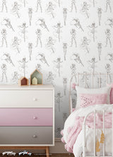 Miraculous Ladybug Sketch Charcoal by RoomMates Officially Licensed Peel and Stick Kids Superhero Character Removable Wallpaper - RMWS1305