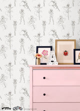 Miraculous Ladybug Sketch Charcoal by RoomMates Officially Licensed Peel and Stick Kids Superhero Character Removable Wallpaper - RMWS1305
