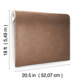 Daphne Limewash Mocha by Mr. Kate for RoomMates Modern Texture Peel and Stick Removable Vinyl Wallpaper 20.5 in x 18 ft - RMWS1309
