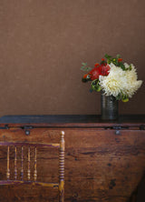 Daphne Limewash Mocha by Mr. Kate for RoomMates Modern Texture Peel and Stick Removable Vinyl Wallpaper 20.5 in x 18 ft - RMWS1309