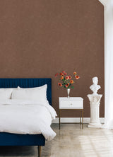 Daphne Limewash Mocha by Mr. Kate for RoomMates Modern Texture Peel and Stick Removable Vinyl Wallpaper 20.5 in x 18 ft - RMWS1309