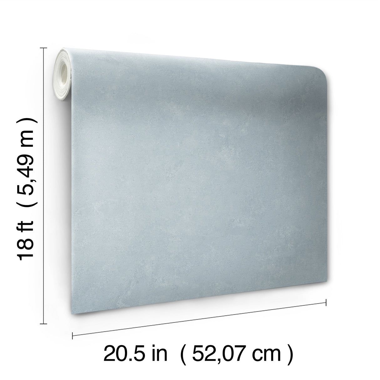 Daphne Limewash Dusty Blue by RoomMates x Mr. Kate Peel and Stick Fully Removable Modern Texture Vinyl Wallpaper Roll 20.5in x 18ft - RMWS1311