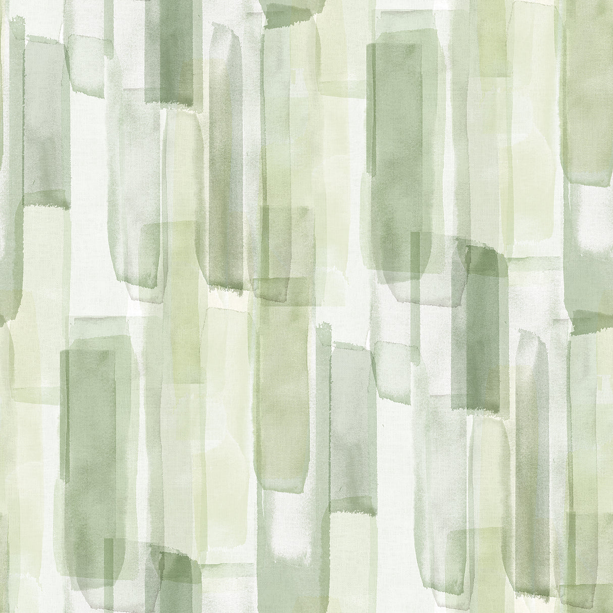 Watercolor Glass Olive Green Peel and Stick Wallpaper by RoomMates - RMWS1313