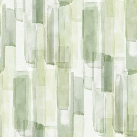 Watercolor Glass Olive Green Peel and Stick Wallpaper by RoomMates - RMWS1313