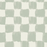Tess Watercolor Checker Sage Green Peel and Stick Wallpaper by RoomMates x Mr. Kate