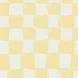 Tess Watercolor Checker Pale Yellow Peel and Stick Wallpaper by RoomMates RMWS1317
