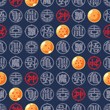 Dragon Ball Z Symbols Blue Peel and Stick Wallpaper by RoomMates - RMWS1328