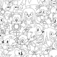 Sonic The Hedgehog Line Art Black and White Peel and Stick Wallpaper by RoomMates RMWS1331