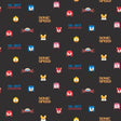 Sonic The Hedgehog 16-Bit Superstar Retro Peel and Stick Wallpaper featuring pixel art faces of Sonic, Tails, Knuckles, Amy and more on a black background with Sonic Speed and 16-Bit Superstar text by RoomMates RMWS1333