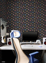 Sonic The Hedgehog 16-Bit Superstar Retro Peel and Stick Wallpaper Black by RoomMates - RMWS1333