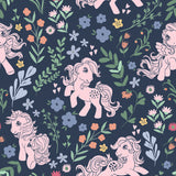 My Little Pony Retro Floral Blue Peel and Stick Wallpaper by RoomMates - RMWS1345