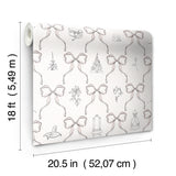 Disney Princess Bows Pink RoomMates Peel and Stick Wallpaper - RMWS1382