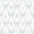 Disney Princess Bows Blue Peel and Stick Wallpaper by RoomMates - RMWS1383