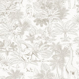 Disney Lion King Tropical Toile Beige Peel and Stick Wallpaper by RoomMates - RMWS1386
