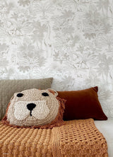 Disney Lion King Tropical Toile Beige by RoomMates Fully Removable Peel and Stick Licensed Disney Safari Kids Wallpaper Roll - RMWS1386
