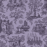 Disney Haunted Mansion Toile Purple Peel and Stick Wallpaper by RoomMates - RMWS1391