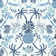 Disney Stitch Pineapple Damask Blue Peel and Stick Wallpaper by RoomMates - RMWS1393