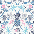 Disney Stitch Pineapple Damask Blue and Pink Peel and Stick Wallpaper by RoomMates - RMWS1394