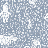 Disney Winnie the Pooh Block Print Blue Peel and Stick Wallpaper by RoomMates - RMWS1398
