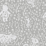 Disney Winnie the Pooh Block Print Grey Peel and Stick Wallpaper by RoomMates - RMWS1400