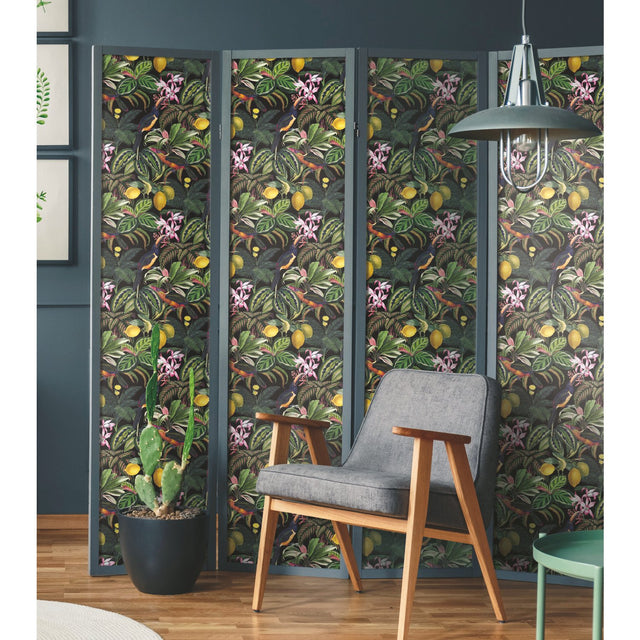 Mirage Oasis Multicolor Peel & Stick Wallpaper with Botanical Flower Pattern, Modern Style - York RMK12536RL