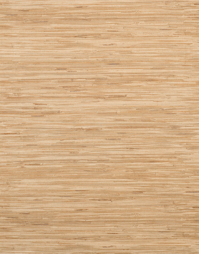 Lustrous Grasscloth Yellow Wallpaper with Faux Grasscloth Texture - York RN1062LW