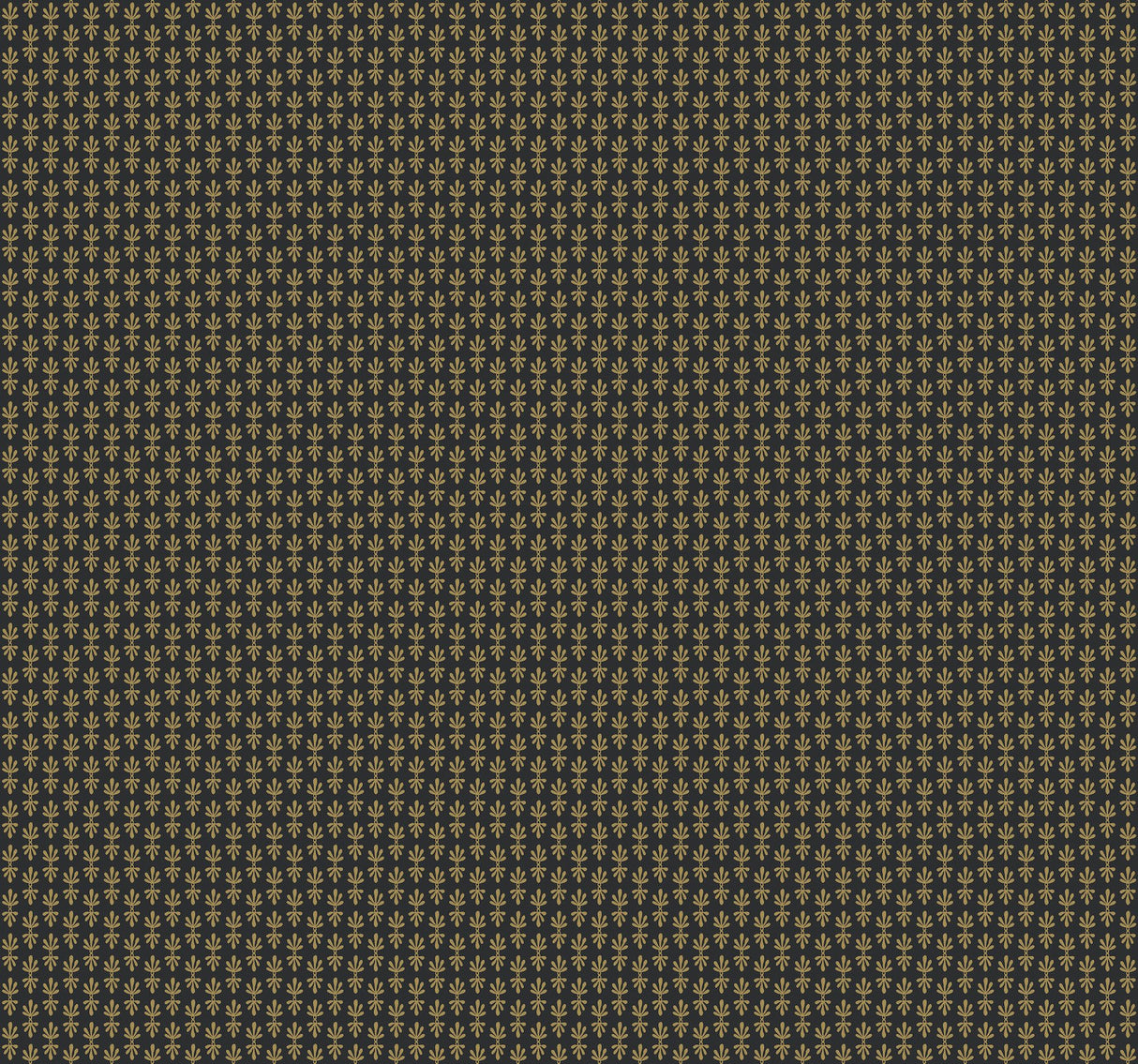 Petal Black Small Prints Non Woven Wallpaper - York RP7363