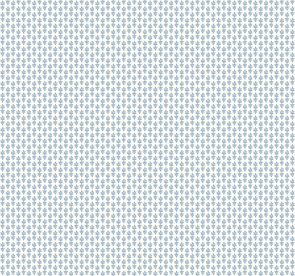 Petal White & Blue Wallpaper with Small Floral Motif  Rifle Paper Co. Second Edition - York RP7365