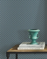 Petal Blue Small Prints Non Woven Wallpaper  Unpasted, Washable, Strippable, 25.25-in Repeat, 27-in x 27-ft Roll - York RP7366