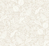 Pomegranate Beige Wallpaper with Botanical Pomegranate Motif - York RP7388