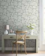Hydrangea Beige Wallpaper with Floral Hydrangea Motif - York RP7394