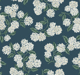 Hydrangea Blue Wallpaper with Floral Hydrangea Pattern  Rifle Paper Co. Second Edition - York RP7395