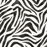 RuZebra Black Peel & Stick Wallpaper with Glam Zebra Print - RPS6141