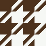 RuHoundstooth Brown Peel & Stick Wallpaper with Modern Geometric Houndstooth Pattern - RPS6148