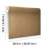 RuSuede Khaki Peel & Stick Wallpaper with Modern Fabric Texture - NuWallpaper RPS6152