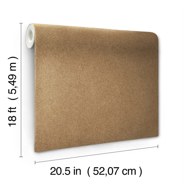 RuSuede Khaki Peel & Stick Wallpaper with Modern Fabric Texture - NuWallpaper RPS6152