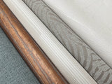 Vintage Tin Esquire Metallic Fabric-Backed Vinyl Wallpaper with Industrial Corrugated Texture - York RRD7219N