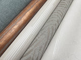 Vintage Tin Esquire Metallic Fabric-Backed Vinyl Wallpaper with Industrial Corrugated Texture - York RRD7219N