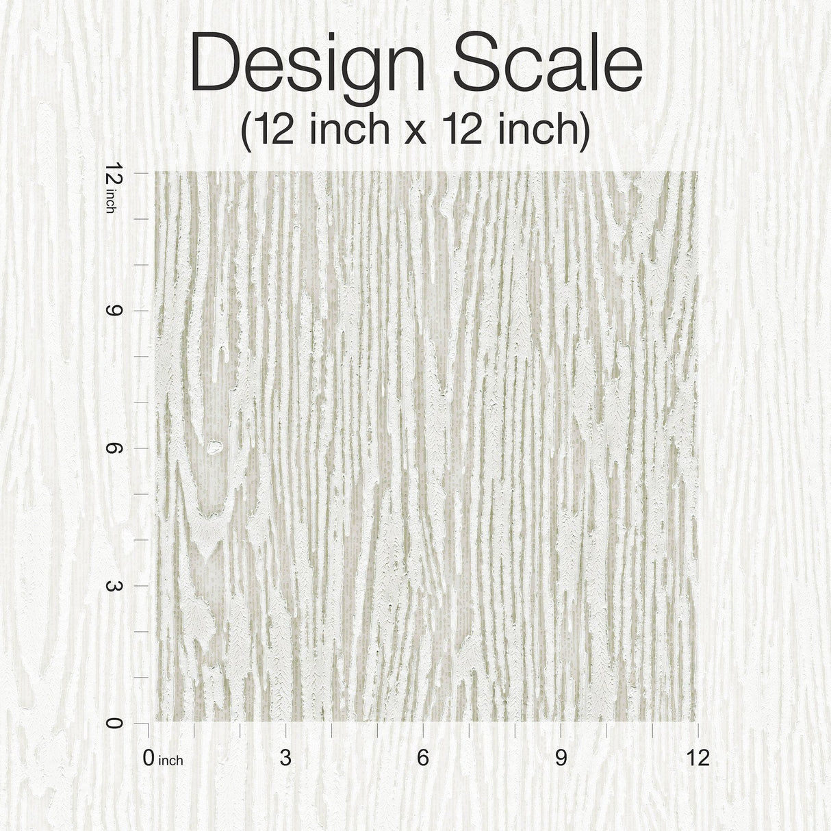 Heartwood Weathered Beige Wallpaper with Cerused Woodgrain Texture - York RRD7600N